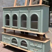 میز تلویزیون و آیینه کنسول|بوفه، ویترین، کنسول|هشتگرد, شهرک راه آهن|دیوار