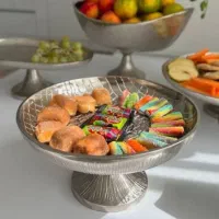 ظروف پذیرایی فلزی طرح چرم ۱۱ تکه|ظروف سرو و پذیرایی|مرودشت, فرهنگ|دیوار