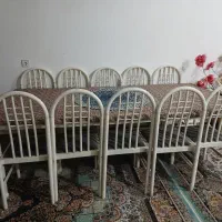 میز نهارخوری ۱۰ نفره چوب راش سالم|میز و صندلی غذاخوری|خرم‌آباد, |دیوار