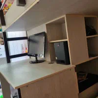 تخت دوطبقه کرم قهوای|تخت و سرویس خواب|پردیس, فاز ۲|دیوار