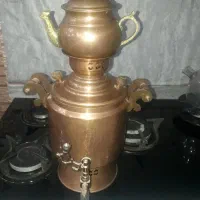 سماور مسی همراه قوری