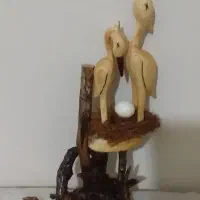 انواع مجسمه های چوبی و همچنین ظرف های چوبی|صنایع دستی و سایر لوازم تزئینی|باقرشهر, |دیوار