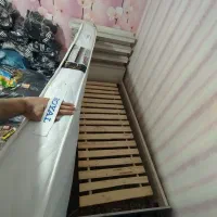 فروش فوری تخت یک نفره به همراه تشک رویال و کف تختی|تخت و سرویس خواب|مشهد, شهرک ابوذر|دیوار