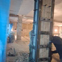 کرگیری.کاشت میلگرد.نصب صفحه پلیت و بولت