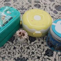 سه عدد ظرف غذای کودک و خردسال
