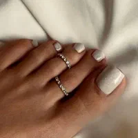 انگشتر های بدلیجات رنگ ثابت پا دست