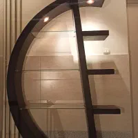 *ویترین دکوری مدرن و خاص با نورپردازی داخلی*