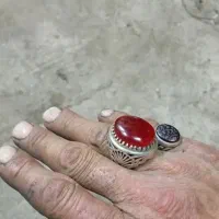 دو عدد انگشتر نقره