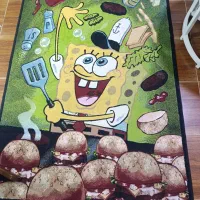 فرش طرح باب اسفنجی (جنس ترک)