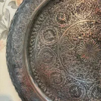 سینی دیوارکوب مسی قدیمی