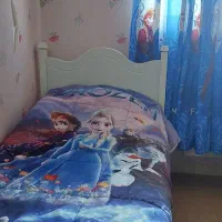 تخت و کمد سفید شرکتی و سالم