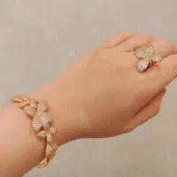 نیم ست پروانه طلایی ژوپینگ ضدحساسیت