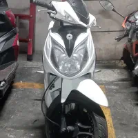 sym گلکسی sr 200 اتومات جفت دیسک سالم تمیز