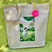 تت بگ رنگی کیف پارچه ای