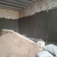 سیمان کاری دولایه بدنه وآسانسور