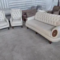 یک دست مبل راحتی ۸نفره نو عالی عالی با جنس درجه یو