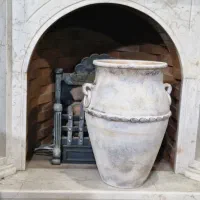 گلدان پتینه سفالی