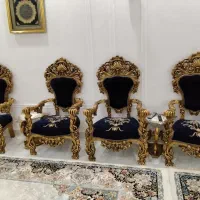 مبلمان سلطنتی ۷ نفره چوب راش گرجستان|مبلمان خانگی و میز عسلی|تربت جام, والفجر|دیوار