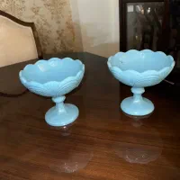 یک جفت شکلات خوری قدیمی ارتفاع ۱۶ سانت