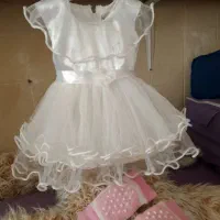 لباس عروس به نوزاد یه ساله اولین تولدش بپوشه