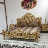 تخت وکنار تختی منبت