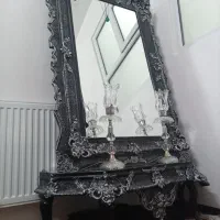 آیینه و شمعدان|آینه|قم, باغ کرباسی|دیوار