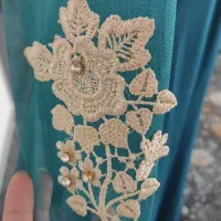 پیراهن مجلسی اپلیکه دوزی کشی|لباس|لنجان, |دیوار