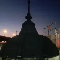 آلاچیق گنبد فلز سیمان ستون بتن