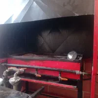 کباب پز با کلبه با لوله گازی درست شده