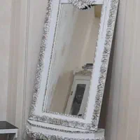 آینه کنسول سفیدطلایی