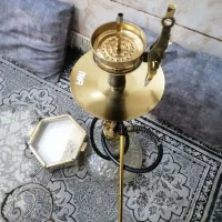 قلیون طلایی سوپاپی با منغل طلا