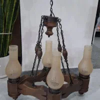 لوستر چوبی شیک و اسپرت|لوستر و چراغ آویز|اندیمشک, |دیوار