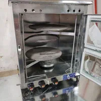 تنورگازی تنور استیل سقف ساجدار 2 چدن دار