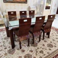 میز ناهارخوری 6 نفره چوب راش