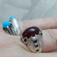 عقیق سیاه سرخ یمنی