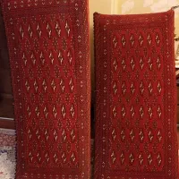 یکجفت پشتی دستبافت اصل ترکمن|گلیم، جاجیم، گبه|تهران, جنت‌آباد شمالی|دیوار