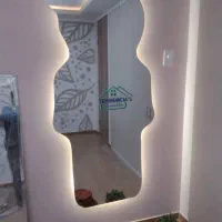 آینه قدی خرسی تدی جدید آیینه نوردارآرایشگاه بکلایت