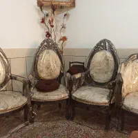 یه دست مبل ۹نفره با کاور نو|مبلمان خانگی و میز عسلی|ابریشم, |دیوار