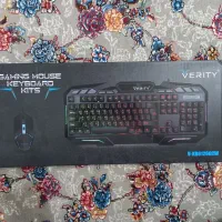 کیبرد و نوس RGB برند VERITY اکبند