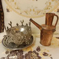 آفتابه و منقل قدیمی مهر دار