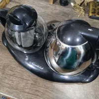 چای ساز برقی اصلی جنس خوب استیل مشکی|سماور، چای‌ساز، قهوه‌ساز|تهران, نظام‌آباد|دیوار