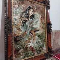 تابلو فرش مینیاتوری بابهترین جنس چوب گروس