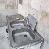 ظرفشویی سینک دولگن با کابینت و شیر سالم