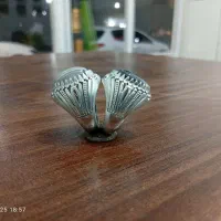 انگشتر شجر و عقیق سلیمانی با رکاب زنجان
