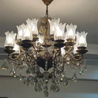 لوستر برنز  ۸ شاخه ۱۶ شعله