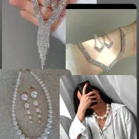 اکسسوری گردنبند مروارید پرورشی اصل گوشواره نیم‌ست|بدلیجات|مشهد, توس (بلوار توس)|دیوار