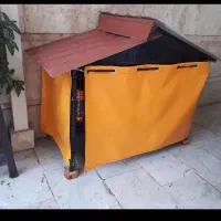 قفس فولادی با درب وپرده برزنت