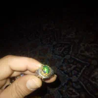 انگشتر دست ساز با سنگ اُپال اتیوپی