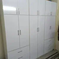 کمددیواری باکسی سفید ۶کشو ۶باکس مجزامتحرک سیار