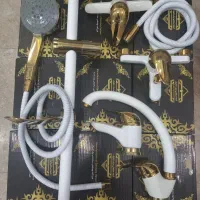 شیرآلات پک کامل ۶ تیکه دوش توالت ظرفشویی دستشور